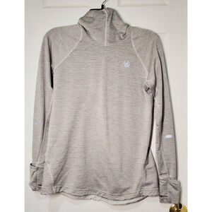 New Balance Women’s Athletic Pullover Hoodie Size M Gray Lightweight Stretch